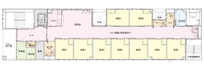 フレンド大阪中央 平面図