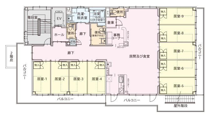 フレンド天王寺 平面図